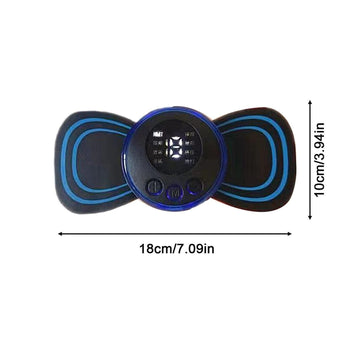Mini Massager with 8 Modes and 19 Strength Levels, Rechargeable Electric Massager Sticker, Cordless Massager, Portable Body Massage Patch